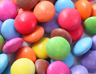Fototapeta na wymiar colorful chocolate candy