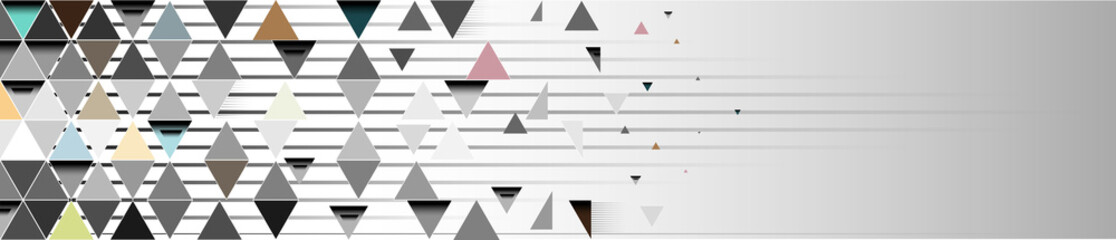 Triangle abstract vector banner