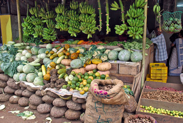 Karunagapally, Kerala - mercato di strada