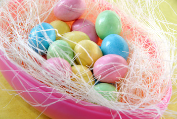 Easter candy eggs