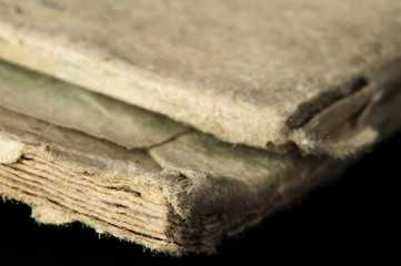 Old tattered book