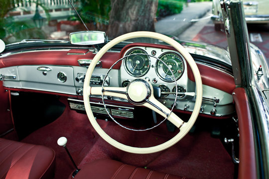 Old Retro Car Interior