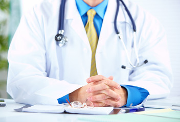 Medical doctor at the hospital.