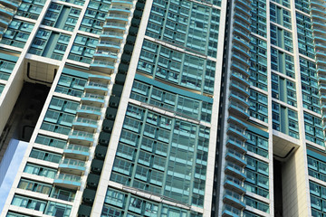 Fototapeta premium crowded apartment block