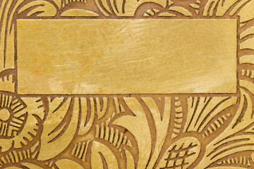 Gravur in Messing