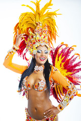 Fototapeta na wymiar Samba Dancer