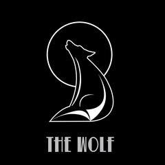 Logo Wolf. Heroism, dignity and nobility # Vector - obrazy, fototapety, plakaty