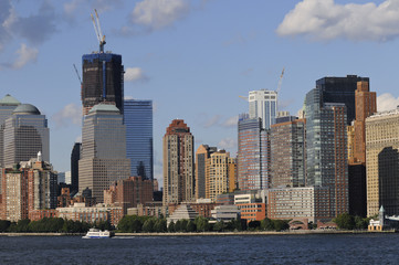 Fototapeta na wymiar Manhattan widziany z rzeki Hudson, Nowy Jork, USA