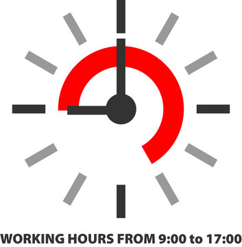 WORKING HOURS FROM 9:00 to 17:00