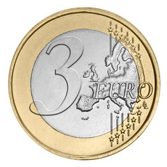 Three euro coin