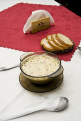 Polish sour rye soup