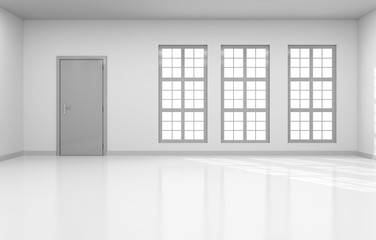 Interno vuoto con finestre