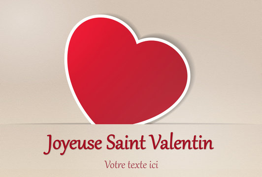 Carte Saint Valentin