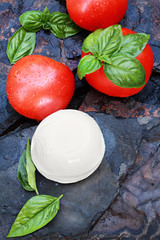 Fresh Caprese Salad Ingredients