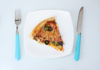 delicious slice of pizza