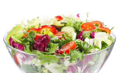 salad with greens and vegetables