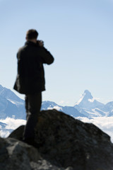 photographer taking picture of Matterhorn