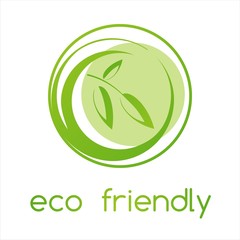 Green Eco friendly business logo design