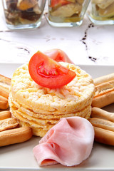 alimentazione mediterranea con prosciuttocotto