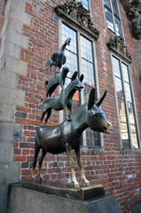 Naklejka premium Musicanti di Brema