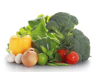 Set of fresh vegetables