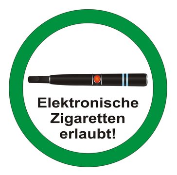 Elektronische Zigaretten erlaubt!