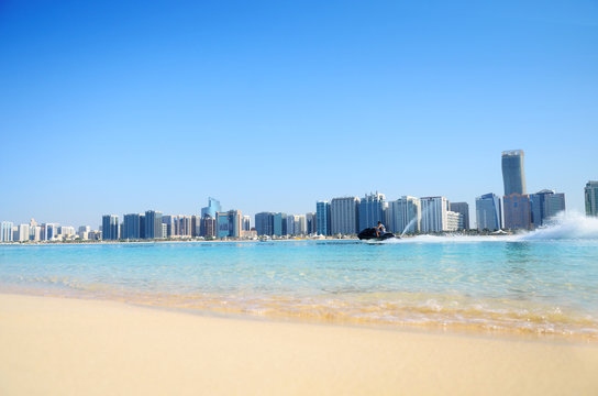 Beach and water sport in Abu Dhabi,UAE