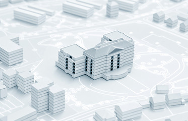 3d paper model of the house