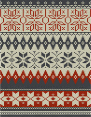 Nordic knitting pattern