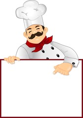 Chef  with panel