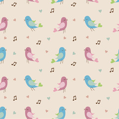 Fototapeta premium Valentine love seamless