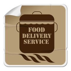 Food delivery sticker