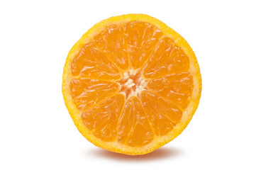 orange slices, on white background
