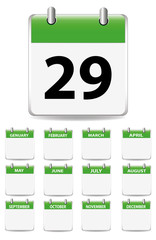 green calendar