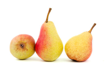 Ripe pears.Objects are isolated