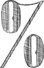 Hand draw font. Vector illustration