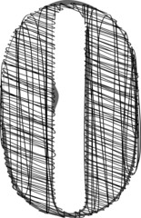 Hand draw font. Vector illustration