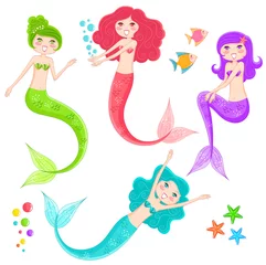 Peel and stick wall murals Mermaid mermaid collection