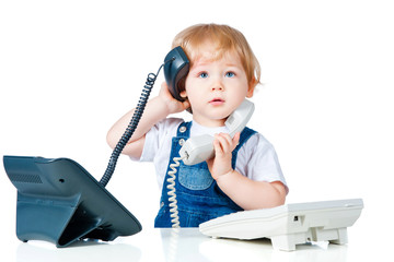 handsome boy talking on the phone