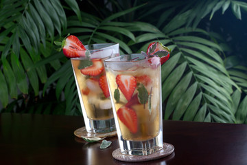 Strawberry Sage Iced Tea