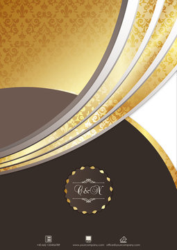 Deckblatt Elegant Gold Muster