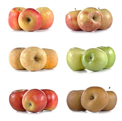 pommes de différentes variétés