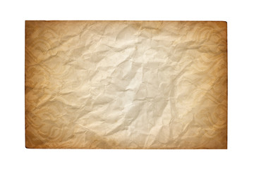 Old Crumpled Paper Texture