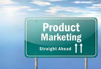 Highway Signpost "Product Marketing"
