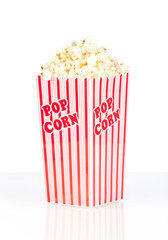 popcorn box on white background