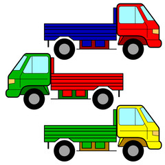 Set of vector icons - transportation symbols.