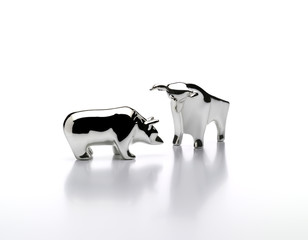 Bulle Bär Börsensymbole