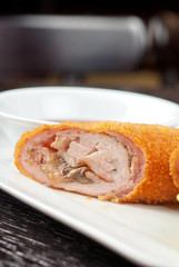 rolls from pork meat