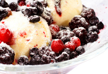 ice cream with jam