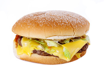 fast food avec burger américain
